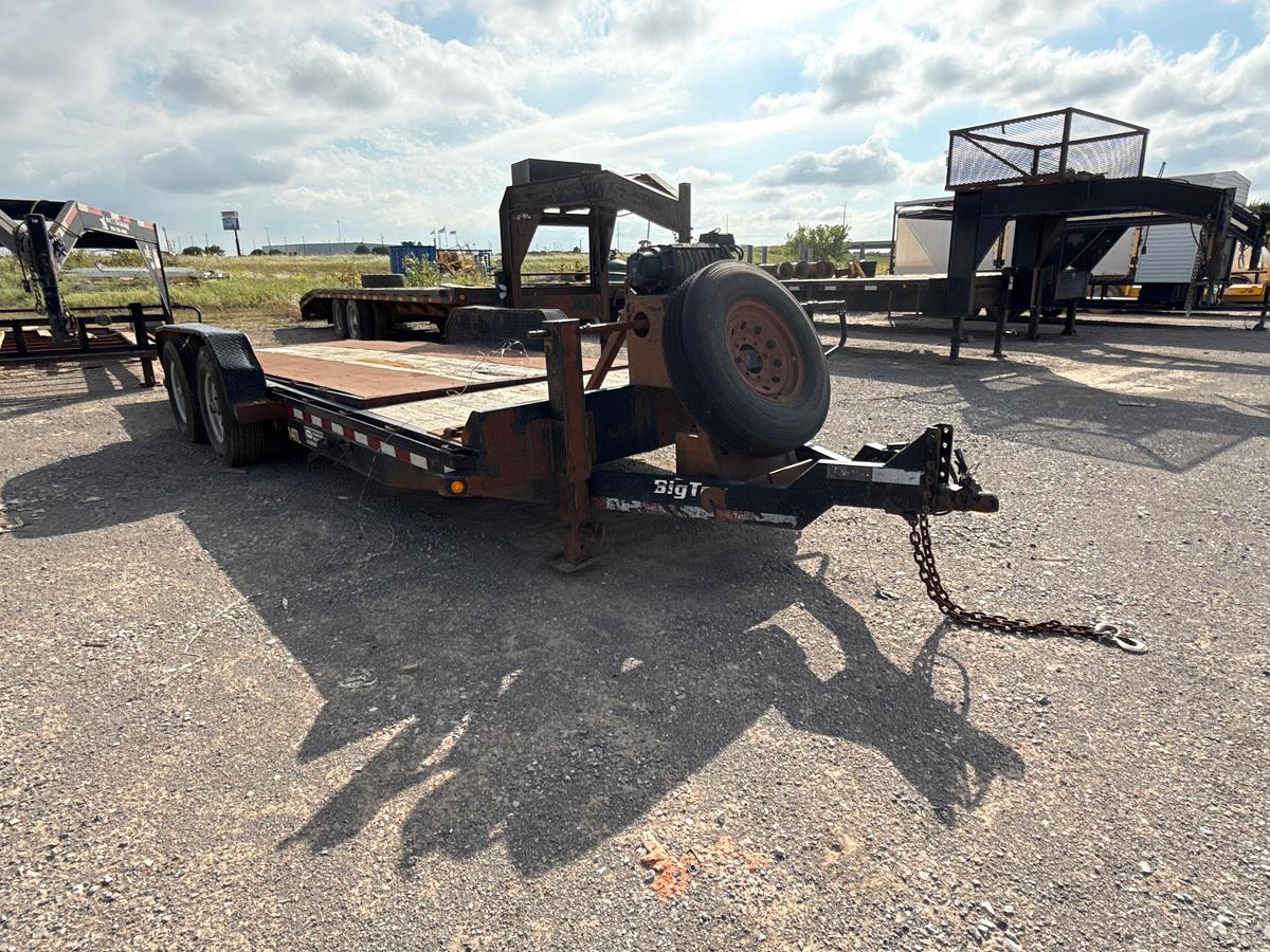 Used Bigtex 20ft Tilt Deck Bumper Pull Trailer with 17,500 lb Winch