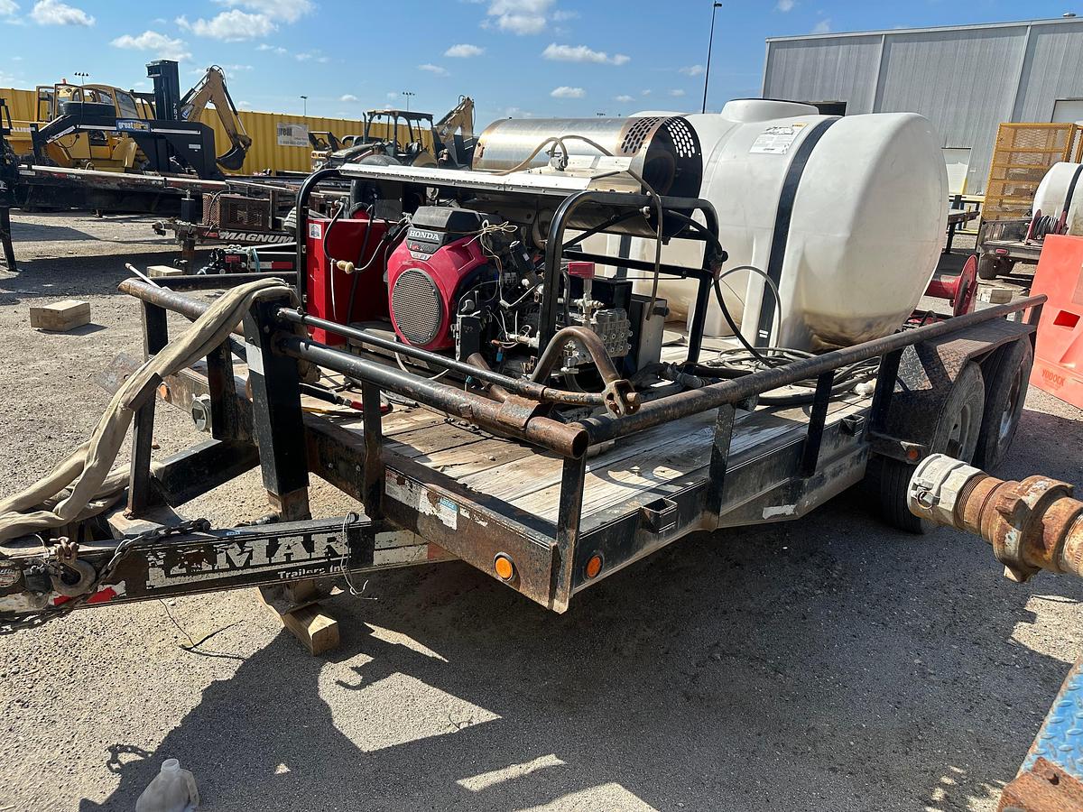 Used Lamar 16 Trailer with All American Pressure Washer and Water Tank