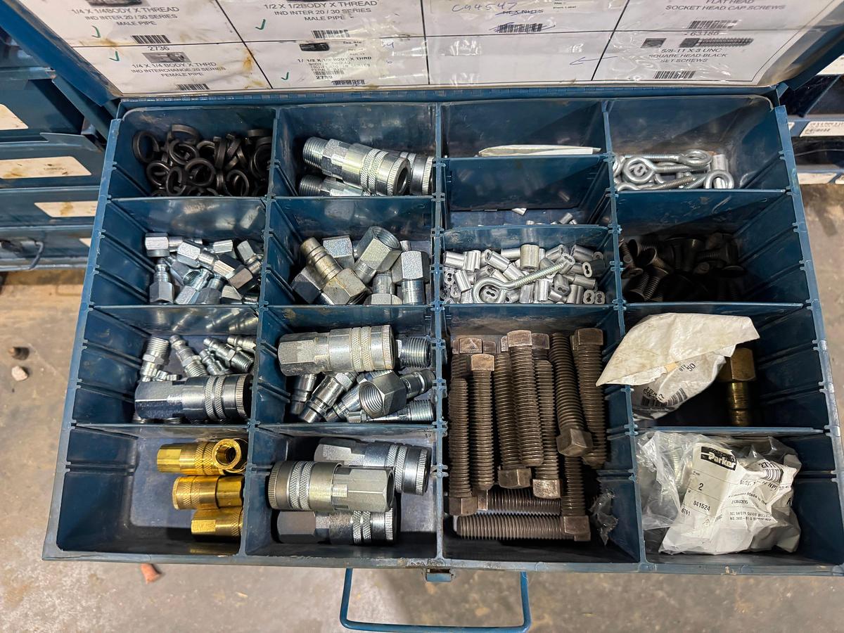 Used Bolt Cabinets - Roll Pins, Set Screws, Fuses, Cable Ties, O-rings and More