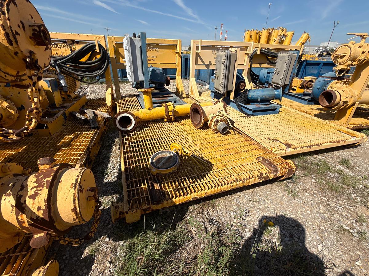 Used World Wide 75 Horsepower Electric Motor on a Skid