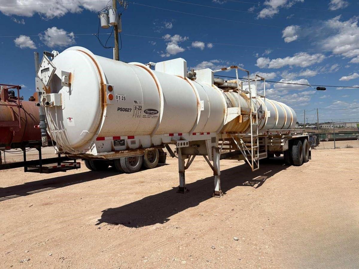 Used 2012 Overland Tank 10,000GAL 3-Compartment Acid Transport Trailer