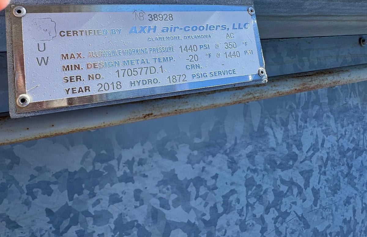 Used AXH 120-VVF Air-Cooled Heat Exchanger (Fin-Fan / Gas Aftercooler)