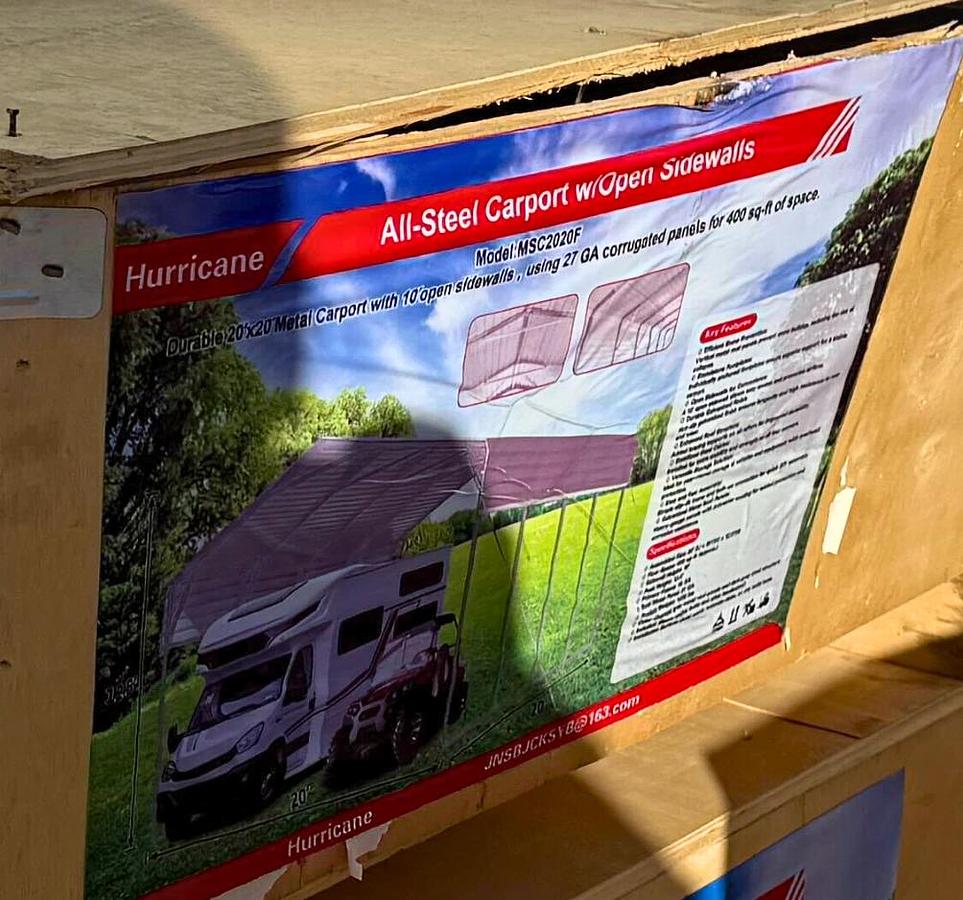 Used 20' x 20' All-Steel Carport