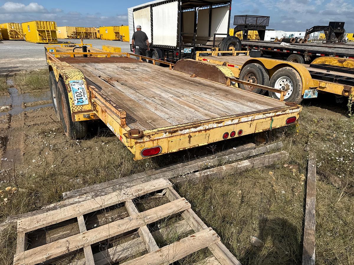 Used 18ft Wooden Deck Flatbed Trailer