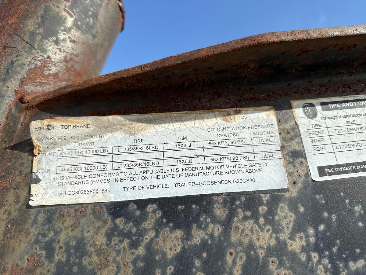 Used 32FT Dovetail Gooseneck Trailer