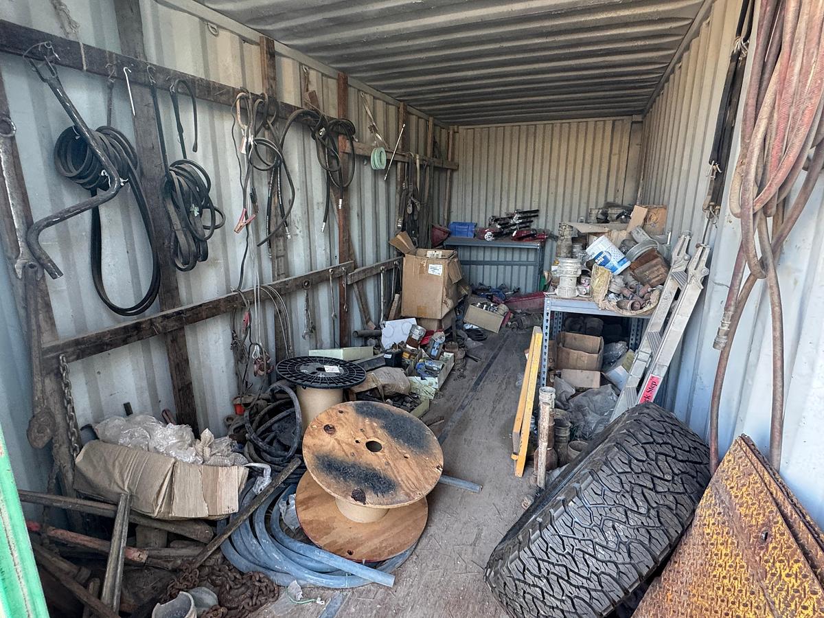 Used 20' Conex Shipping Container with Contents