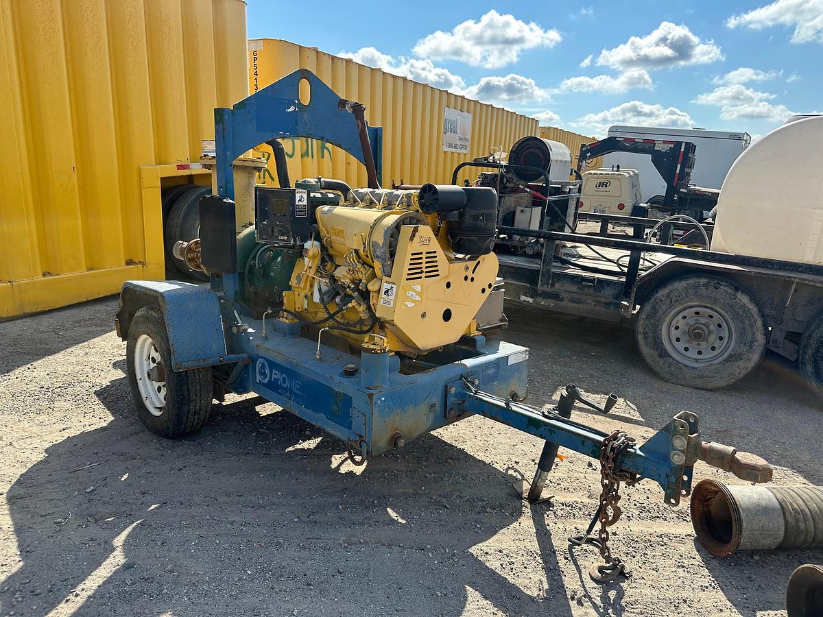 Used Pioneer Pump Trailer Mounted Pump with DeuzDiesel Engine