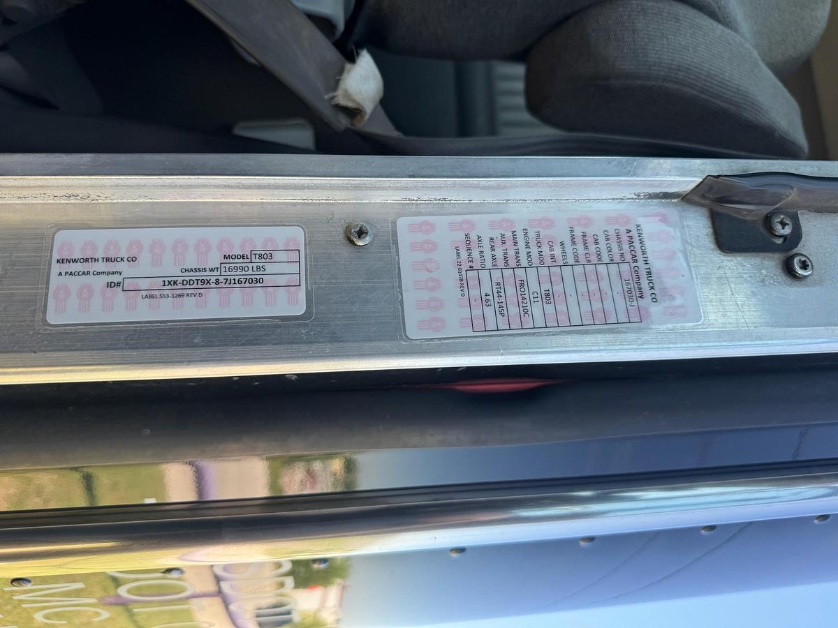 Used 2007 Kenworth T800 6x4 Sleeper Truck Tractor