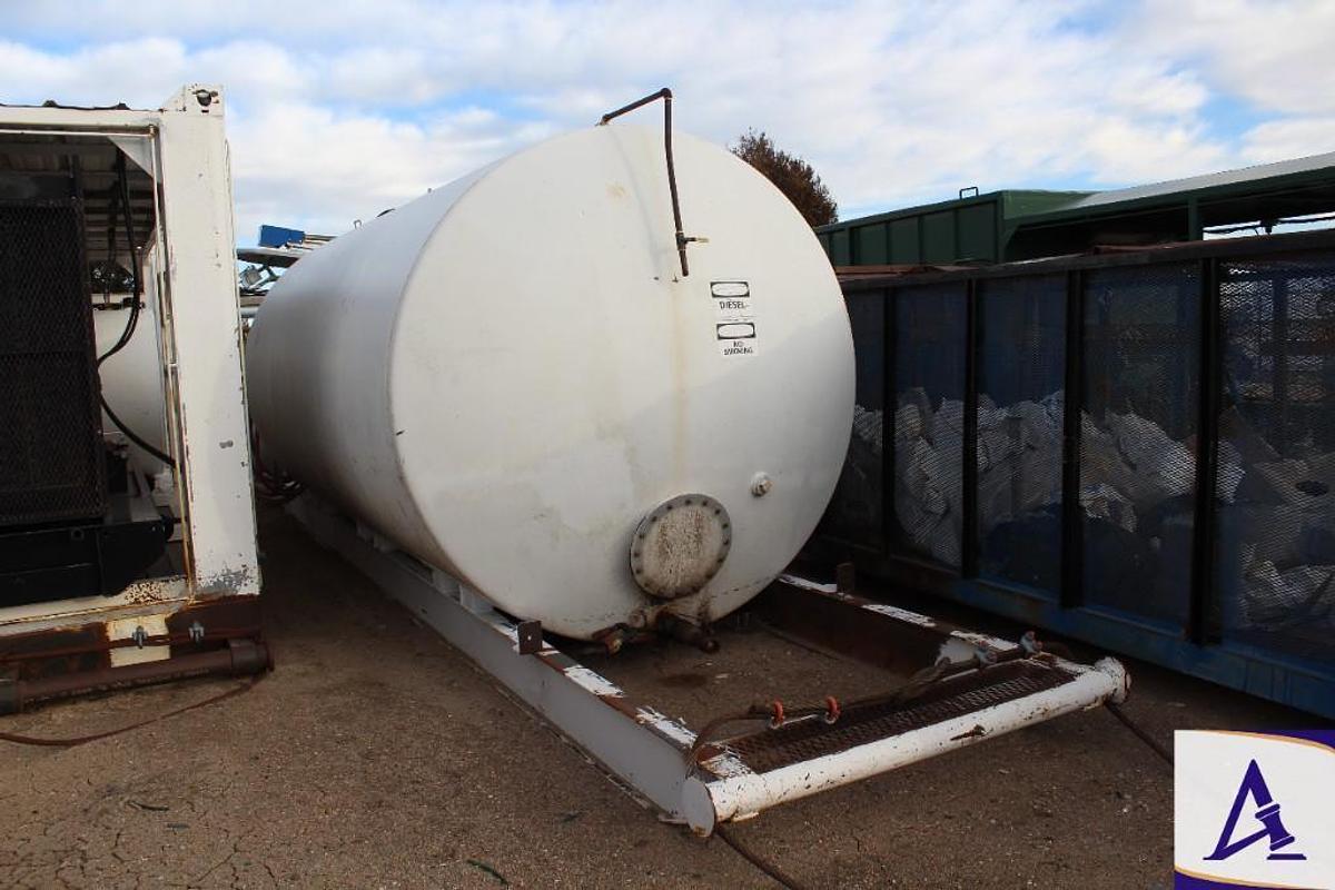 Used 6500-Gallon Fuel Tank, Skidded