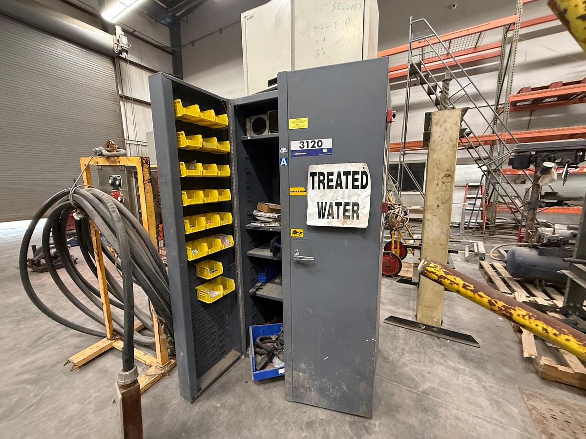 Used Cabinet with Assorted Tools