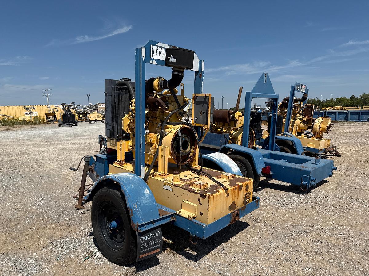 Used John Deere 4.5L Diesel Engine on a Trailer, Inoperable
