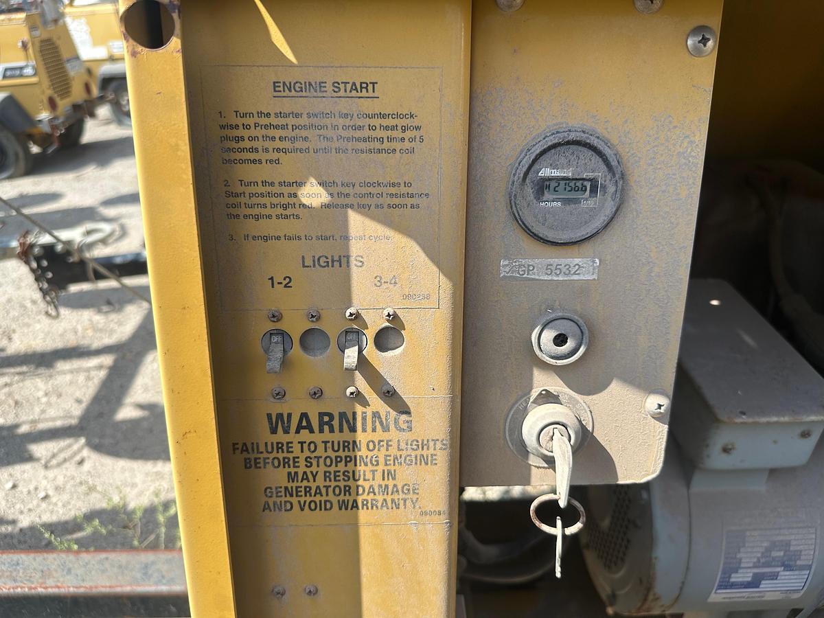 Used Allmand Night-Lite Pro NL 8 8KW Light Plant with CAT Engine