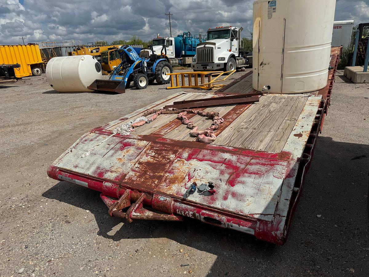 Used 45 Step Deck Trailer with Pop-Up Rollers - Rolling Tailboard