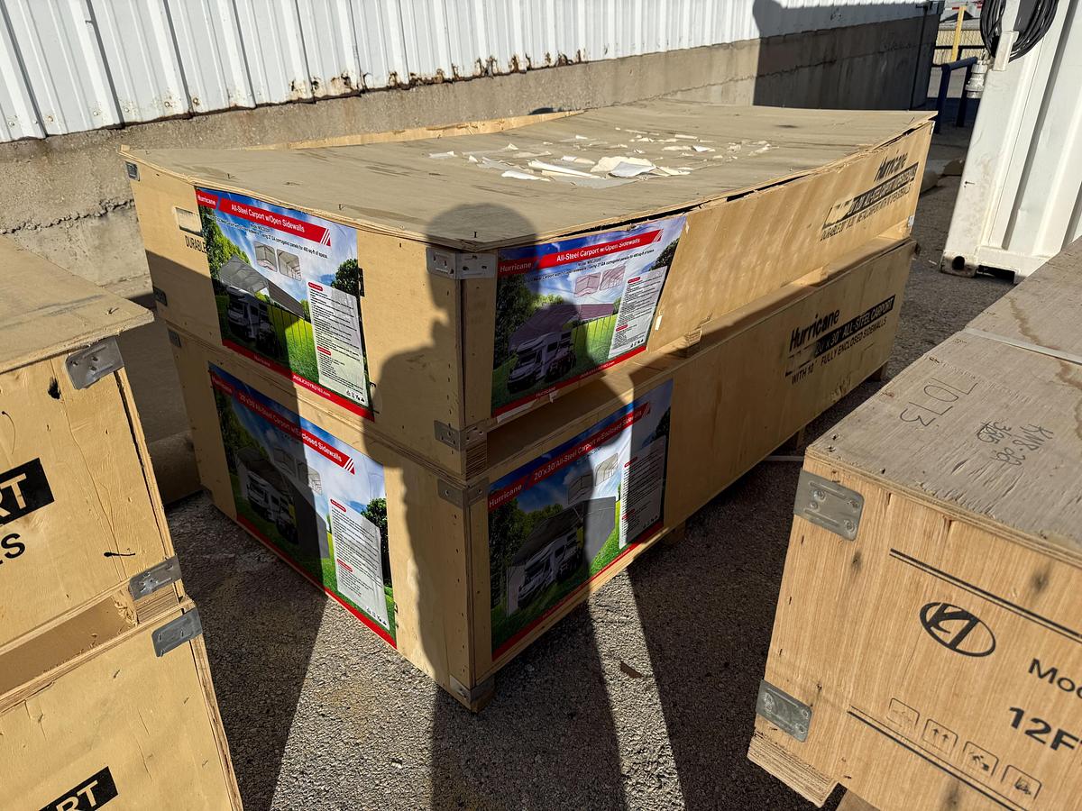 Used 20' x 20' All-Steel Carport