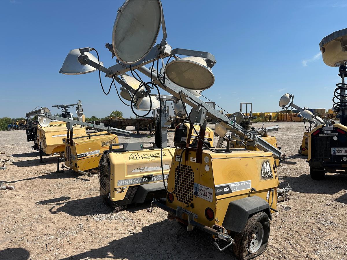 Used Allmand Night-Lite Pro 8 KW Light Plant with CAT Engine