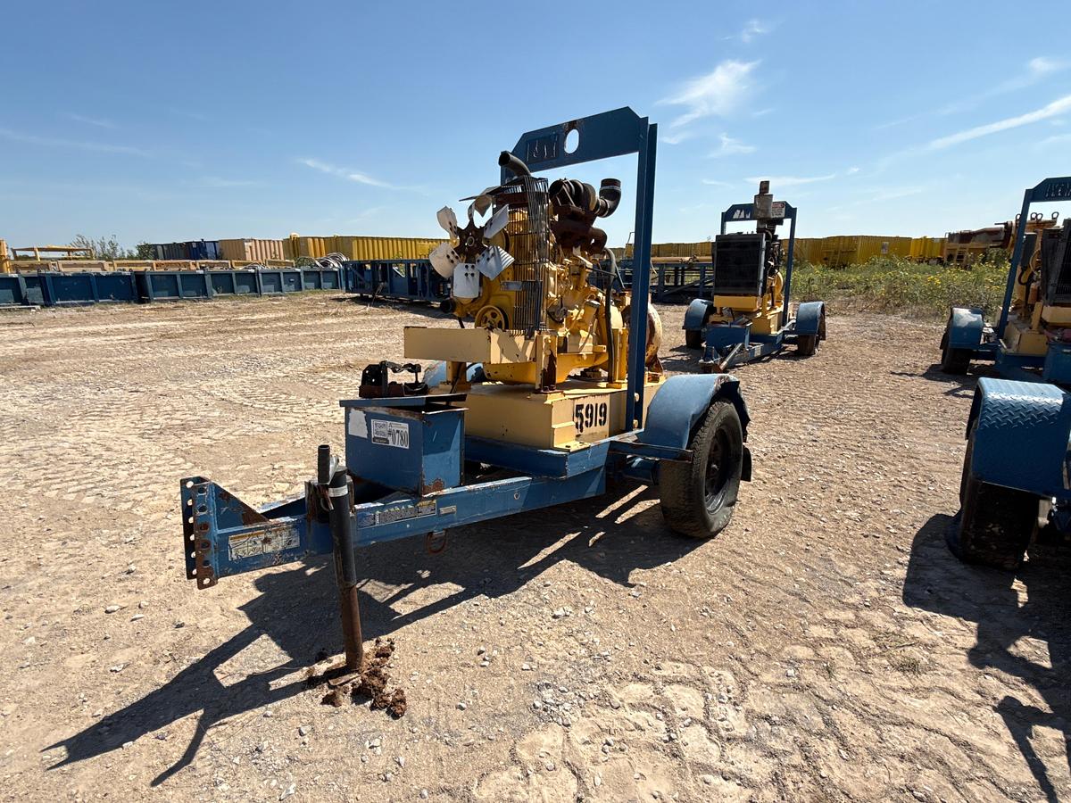 Used Godwin Transfer pump With a John Deere 4.5L Diesel