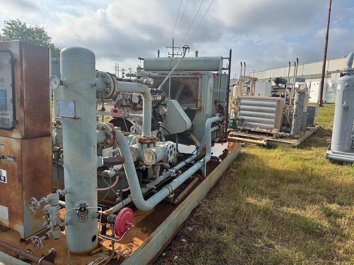 Used 1990 CSI (Compressor Systems, Inc.) Engine-Driven Reciprocating Natural Gas Compressor, Skidded