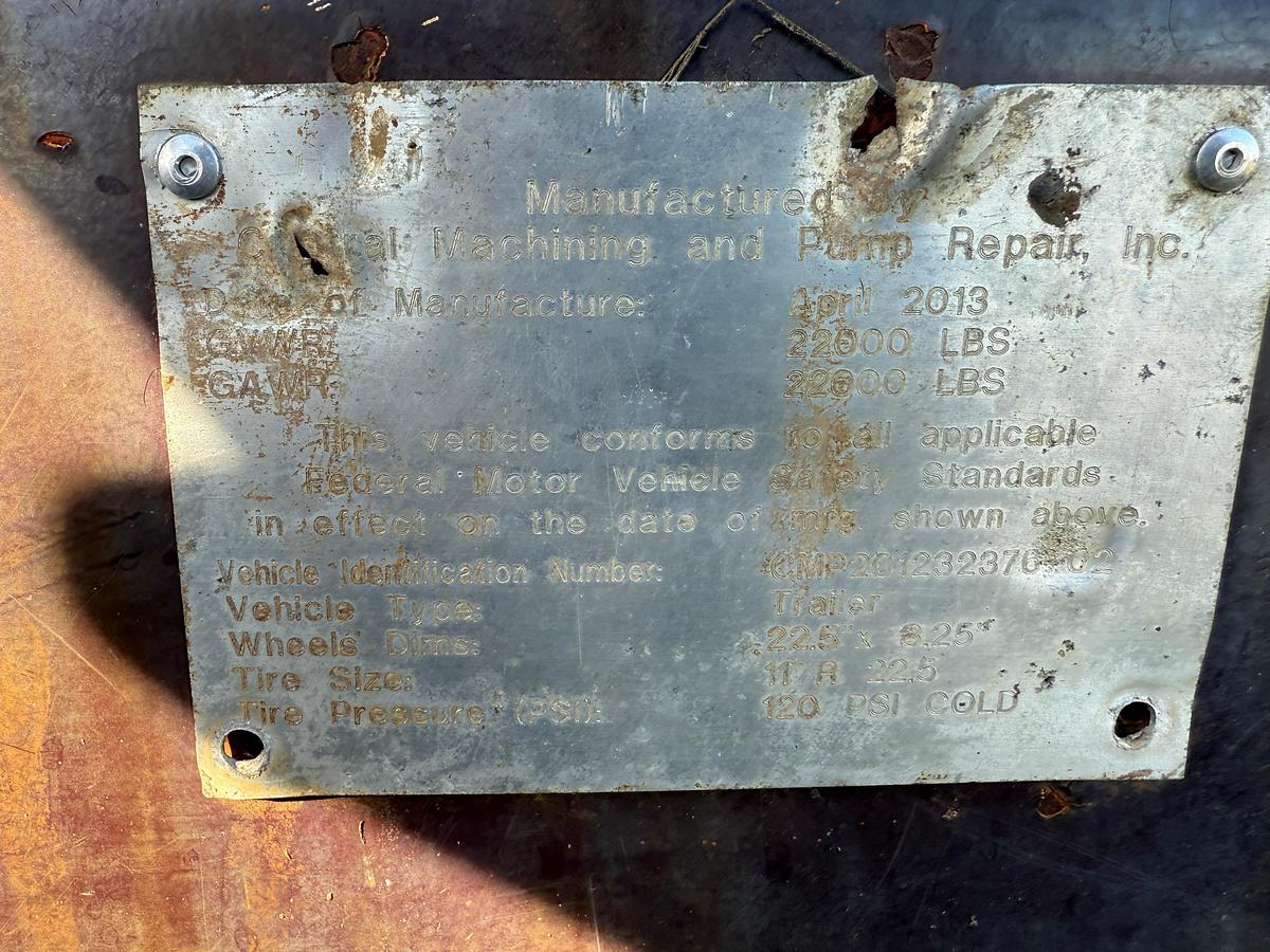 Used 340 BBLS Trailer Mounted Open Top Frac Tank