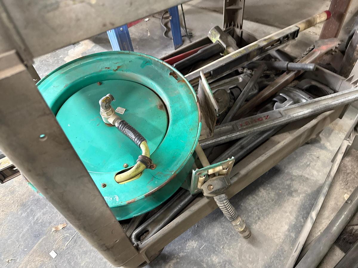 Used Rolling Cart with IR 1'' Impact and Assorted Tools