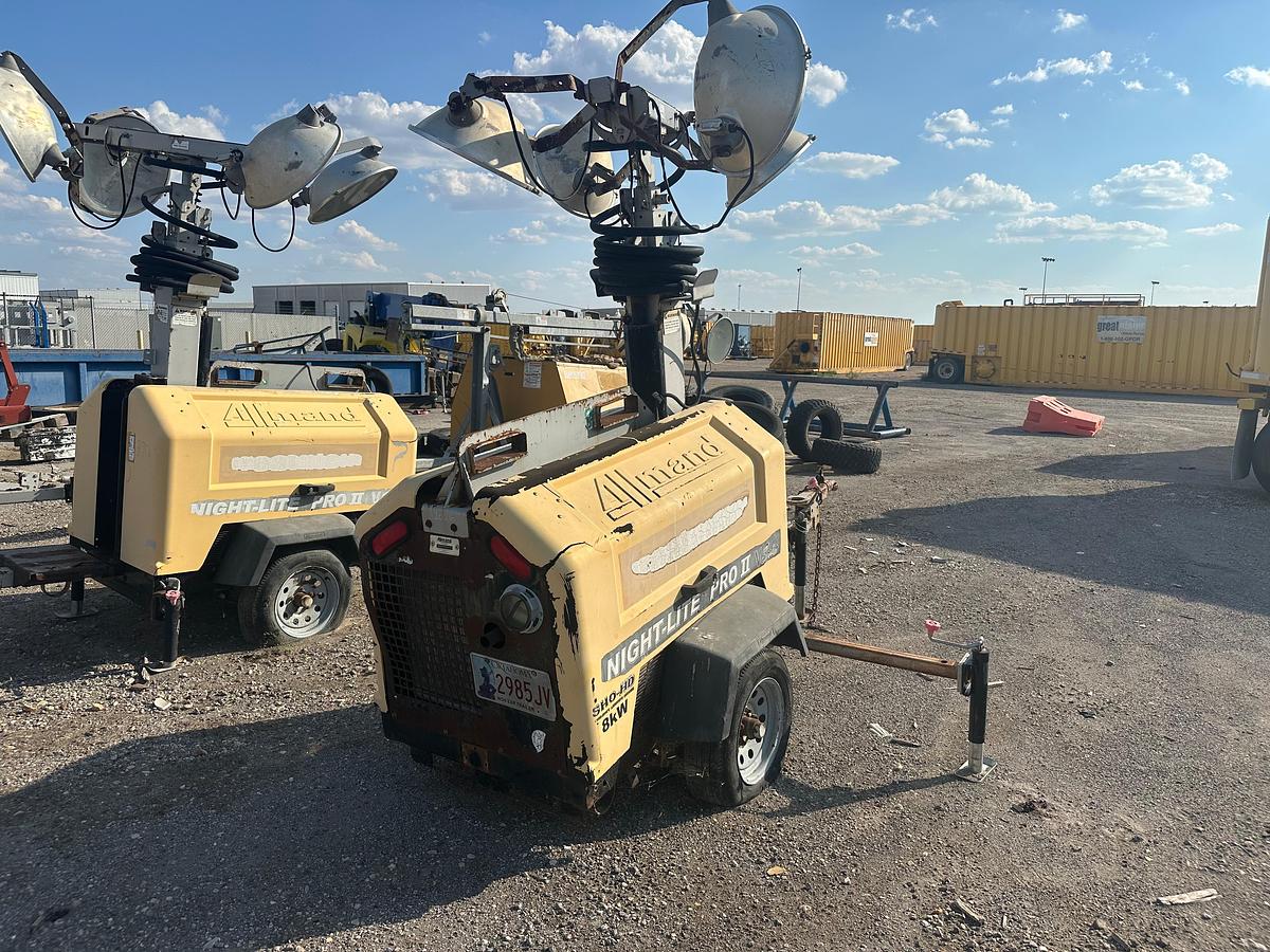 Used Allmand Night-Lite 2 8KW Light Plant with CAT Engine