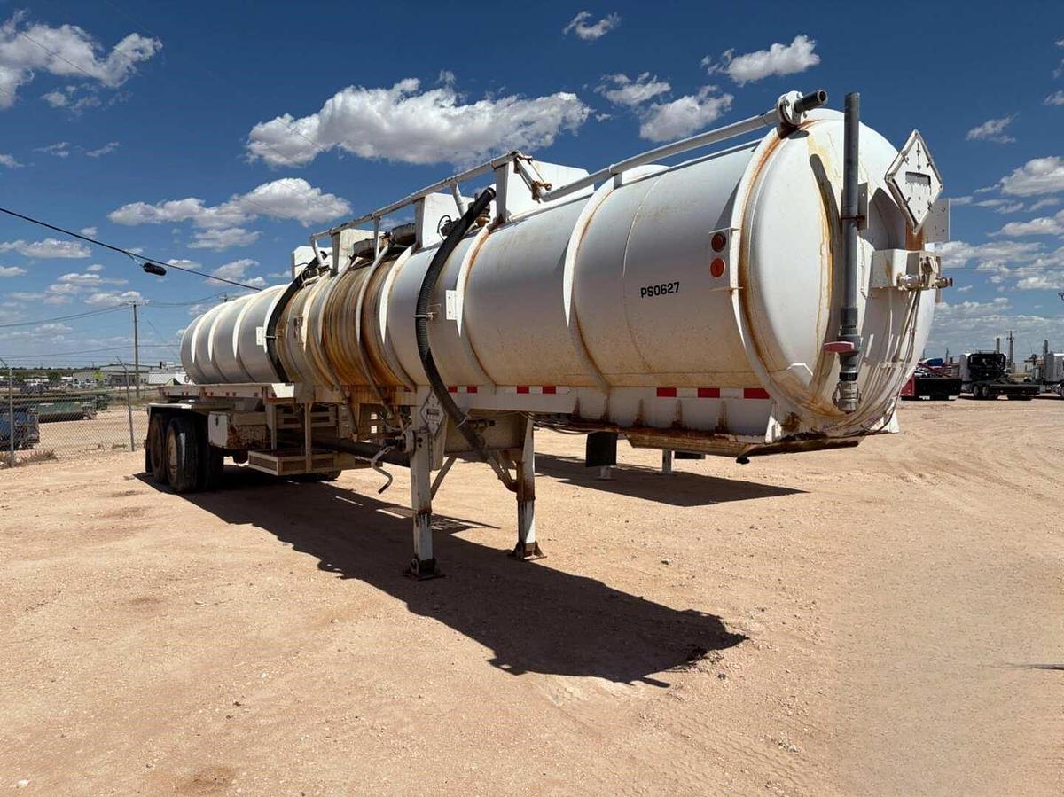 Used 2012 Overland Tank 10,000GAL 3-Compartment Acid Transport Trailer