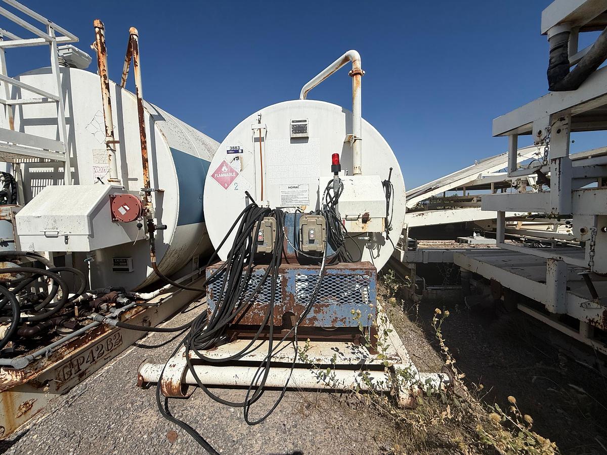 Used APPROX. 10,000 Gallon Diesel Tank with Pump - Skidded
