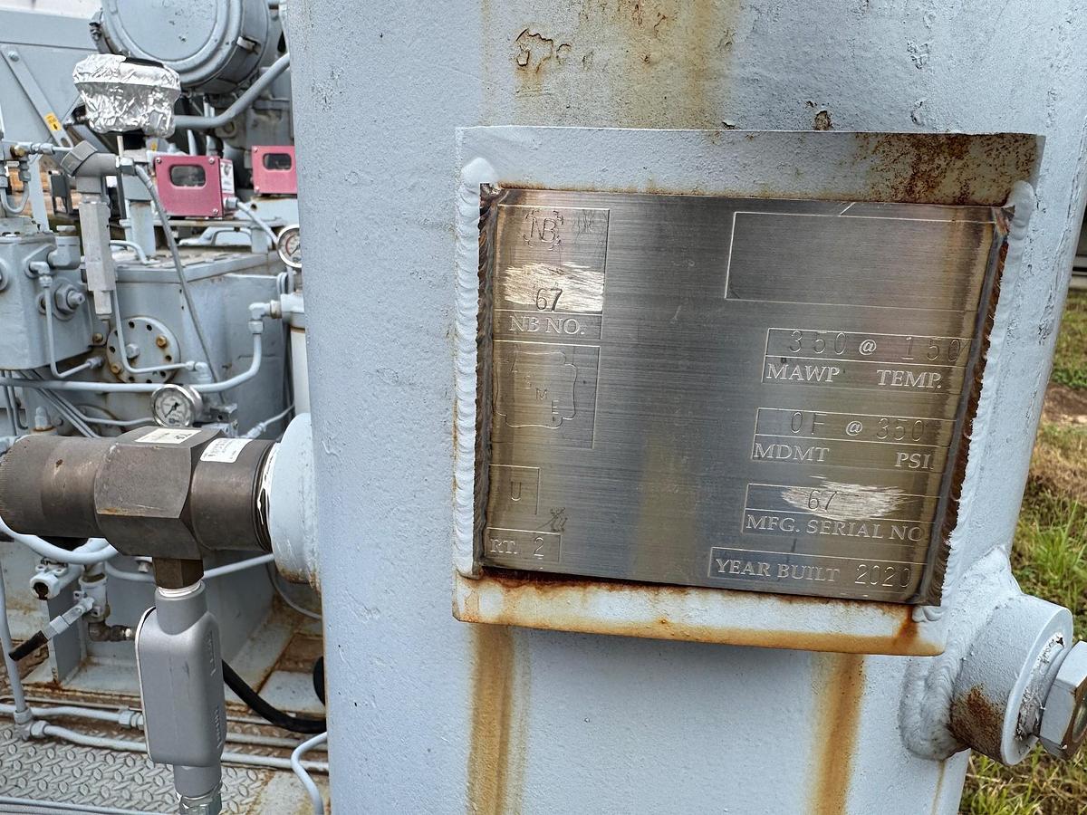 Used 2020 Engine-Driven Natural Gas Compressor, Skidded