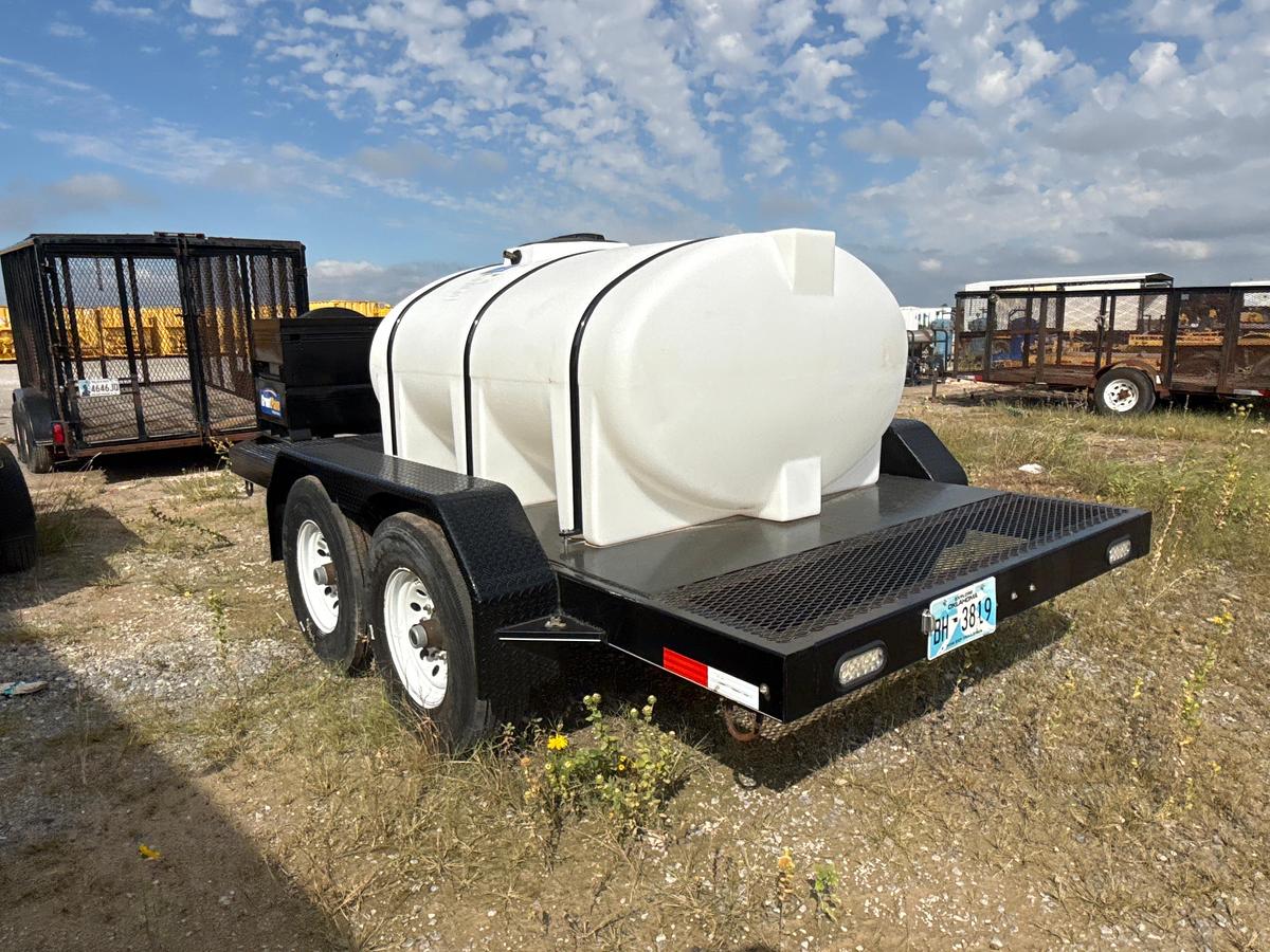 Used 2017 16ft Water Pump Trailer with 500 Gallon Water Tank with Champion Water Pump and a Job Box