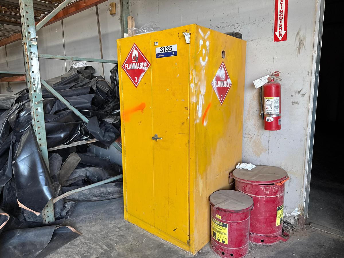 Used Flammable Cabinet with Additional Contents