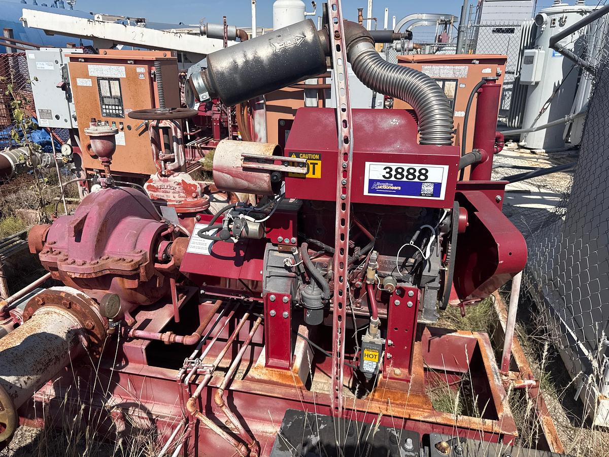 Used (3) 2008 A-C Fire Pump System  Cummins Diesel Engine Driven Skid Unit