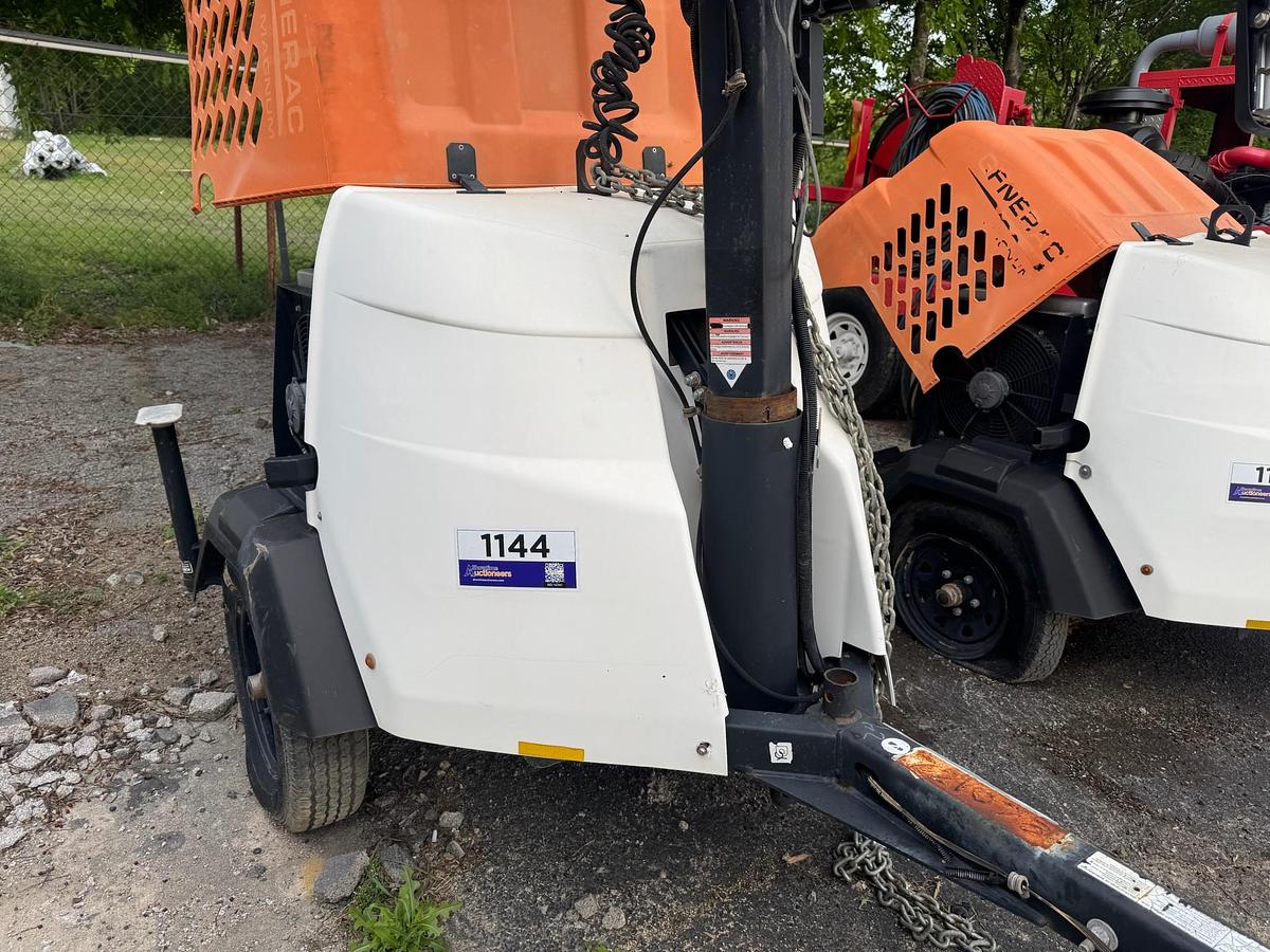 Used 2018 Generac MLT6SMD 6KW S/A Bumper Pull LED Light Tower