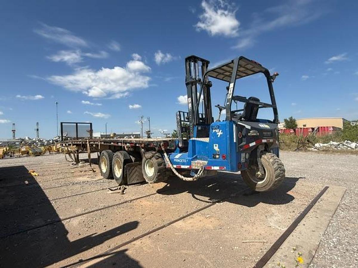 Used 2010 Bright Coop Flat Bed Trailer with a 2011 Princeton PB80 Piggy back
