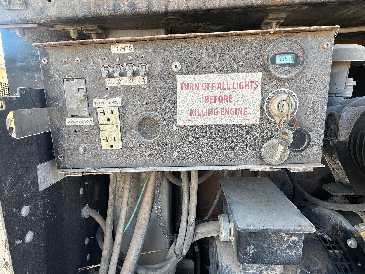 Used Allmand Night-Lite Pro 2 8kw Light Plant with Cat Engine Inoperable.