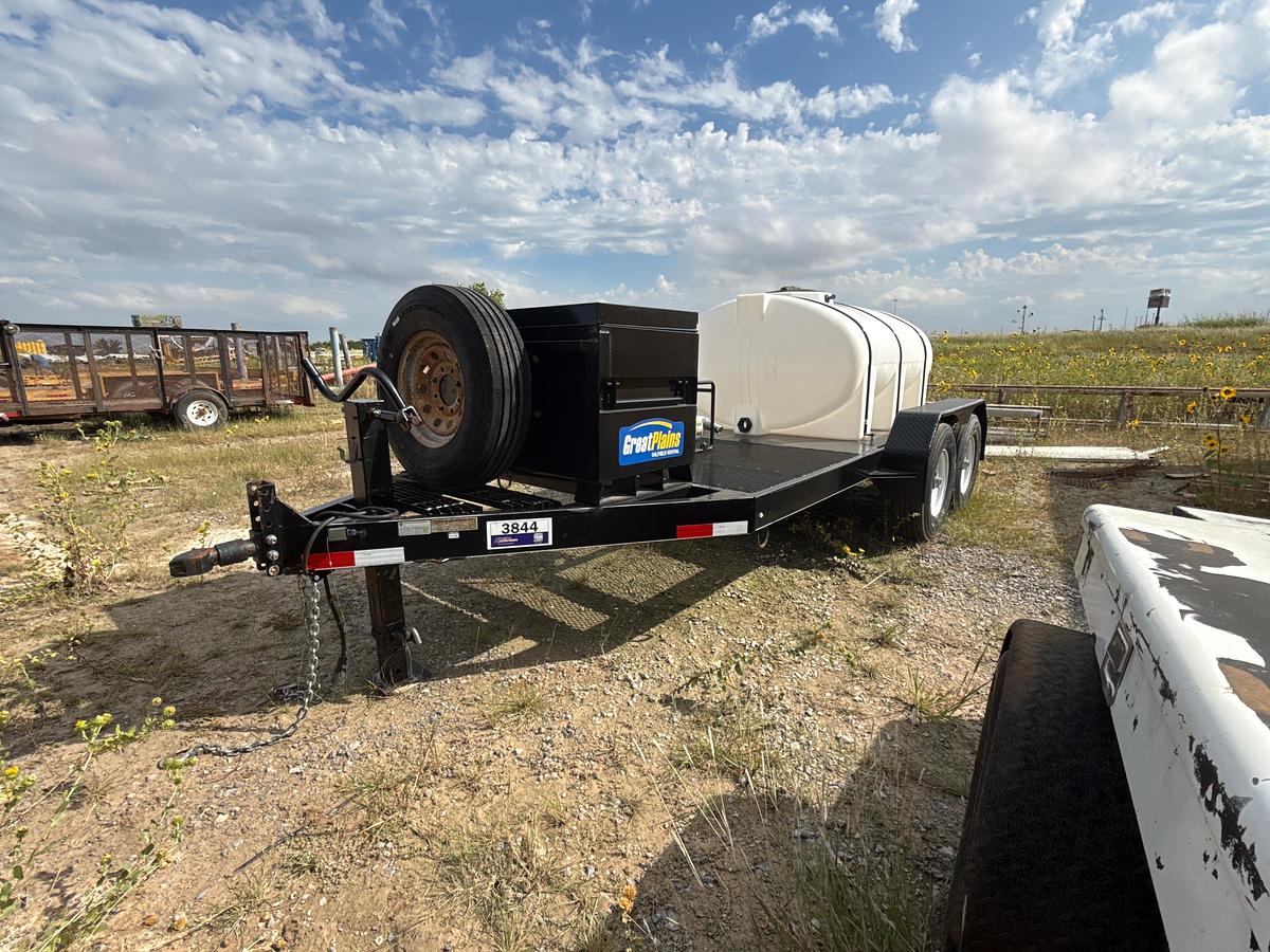 Used 2017 16ft Water Pump Trailer with 500 Gallon Water Tank with Champion Water Pump and a Job Box