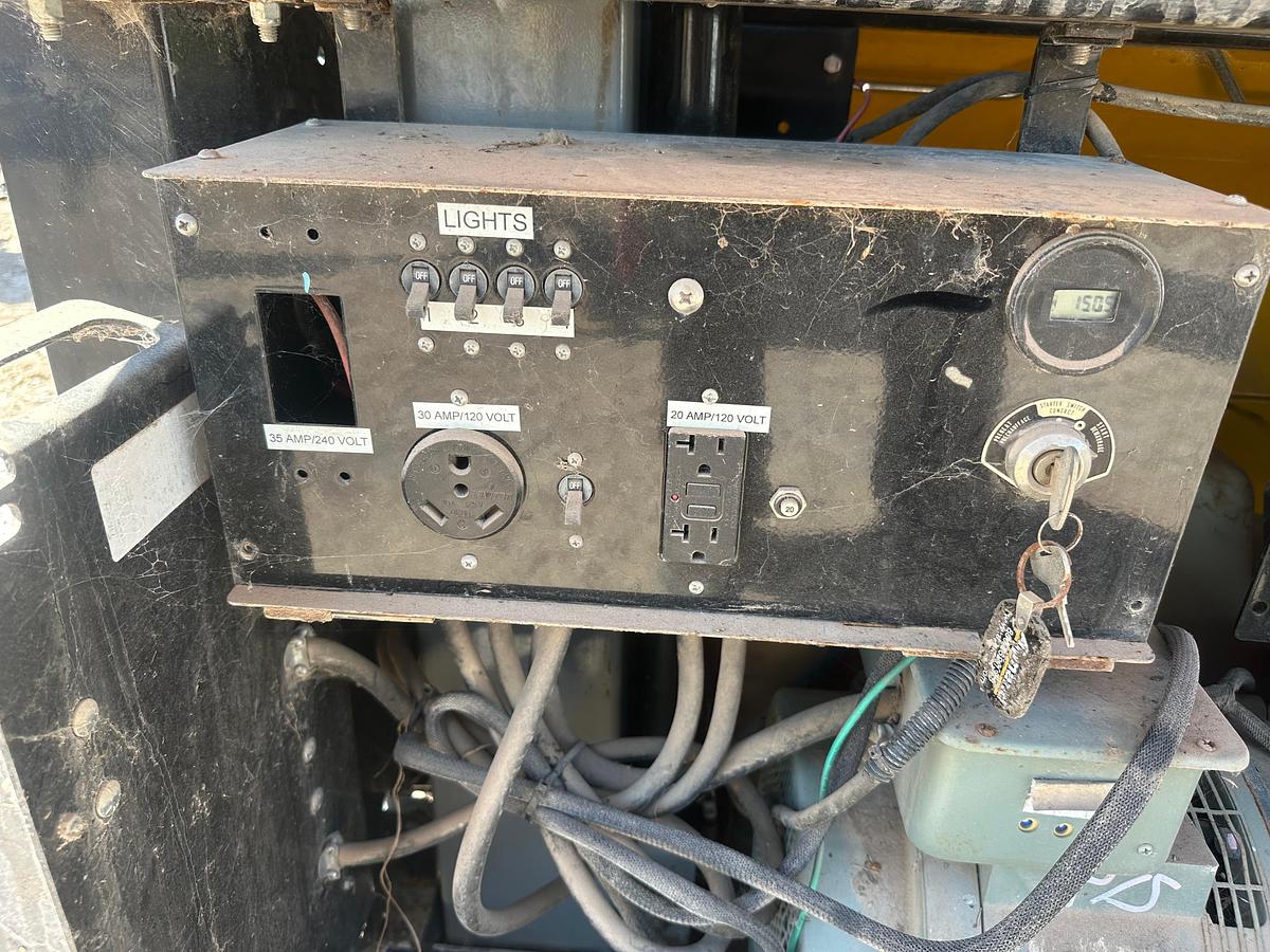 Used Allmand Night-Lite Pro 2 7.5kw Light Plant with Kubota Engine and Pancake Generator, Inoperable,