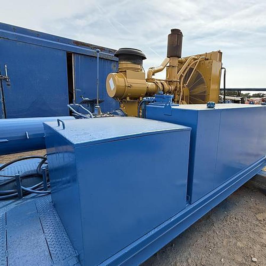 Used Kerr T-60 Triplex Mud Pump Powered by C15 Engine