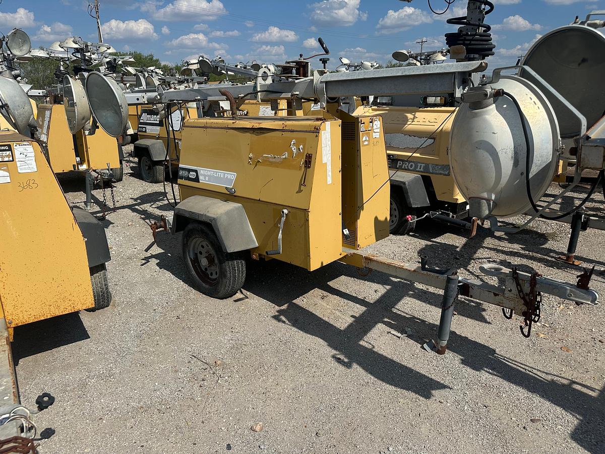 Used Allmand Night-Lite Pro NL 8 8KW Light Plant with CAT Engine
