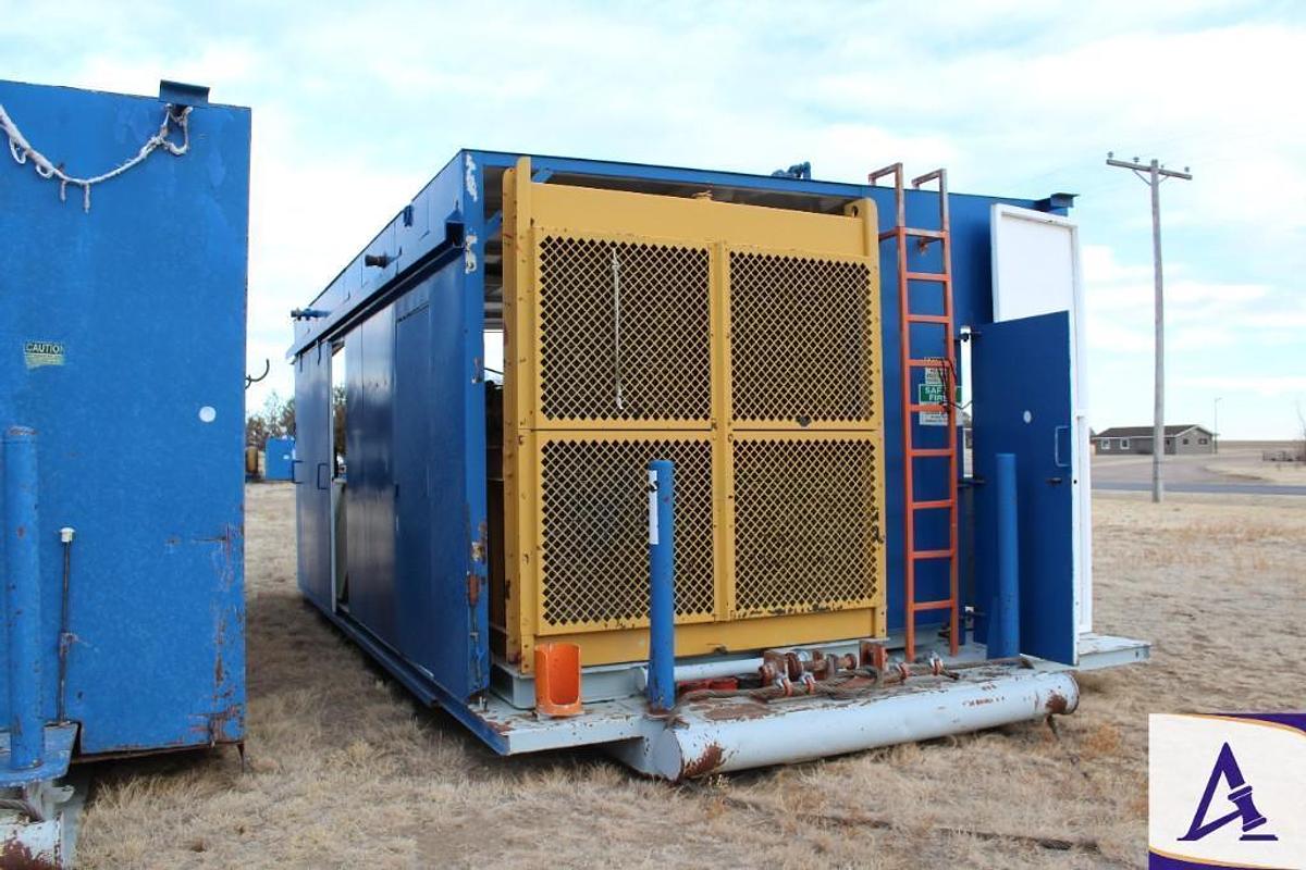 Used National 8-P-80 Triplex Pump with National FS FE p/b CAT 398 Diesel Engine with Pulsation Dampener