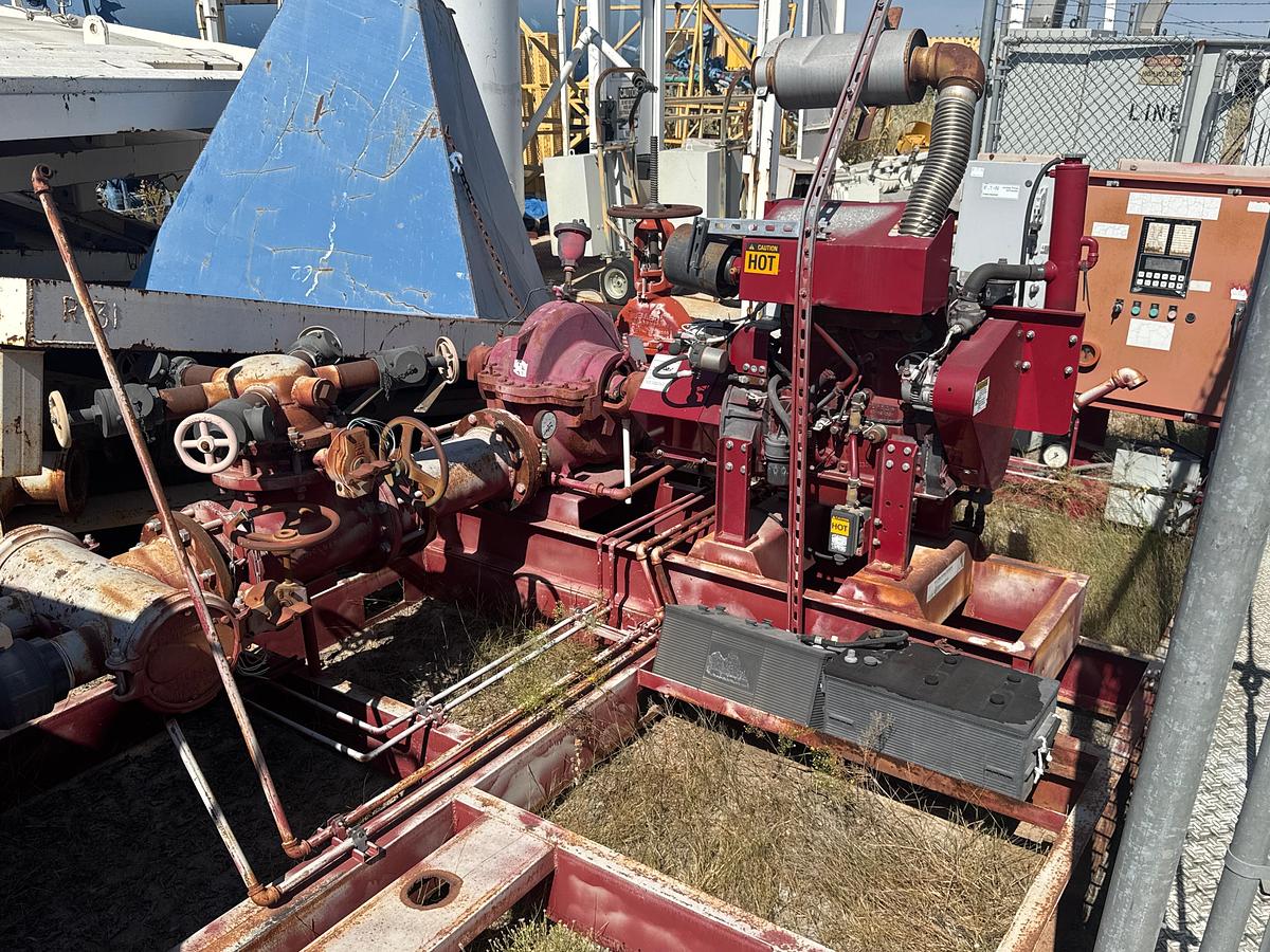 Used (3) 2008 A-C Fire Pump System  Cummins Diesel Engine Driven Skid Unit