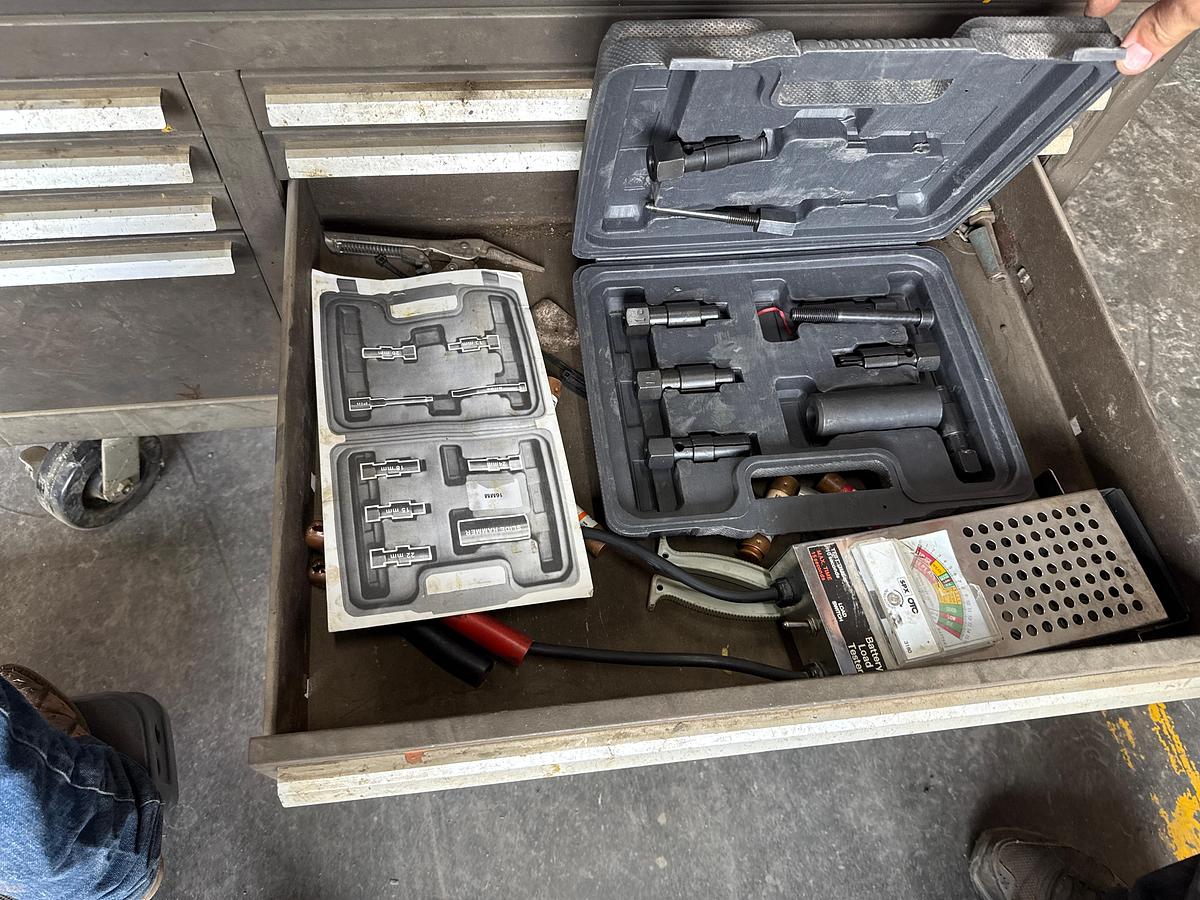Used Kennedy Tool Box with Miscellaneous Tools