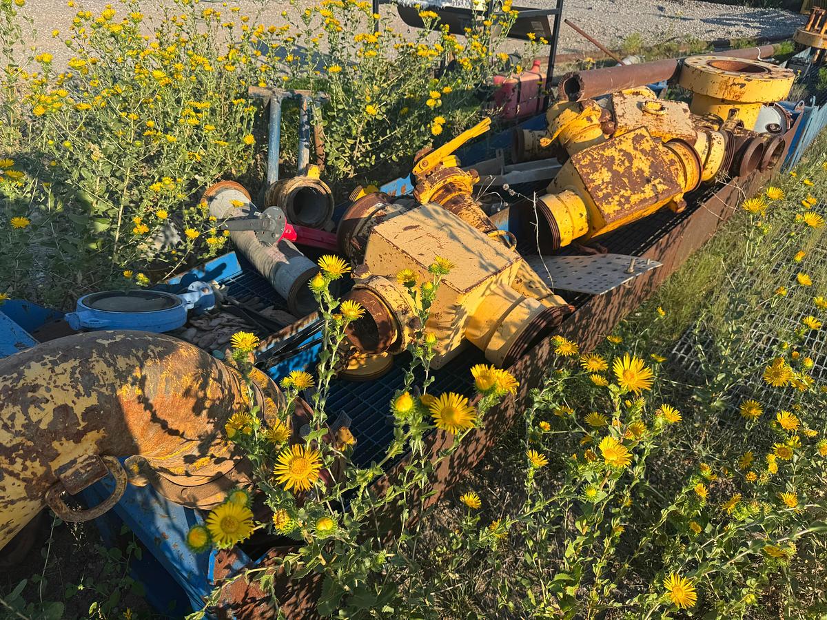 Used (3) steel tubs; assorted DSAs-Elbows-Industrial Heavy-Duty Pipe Wye Fittings