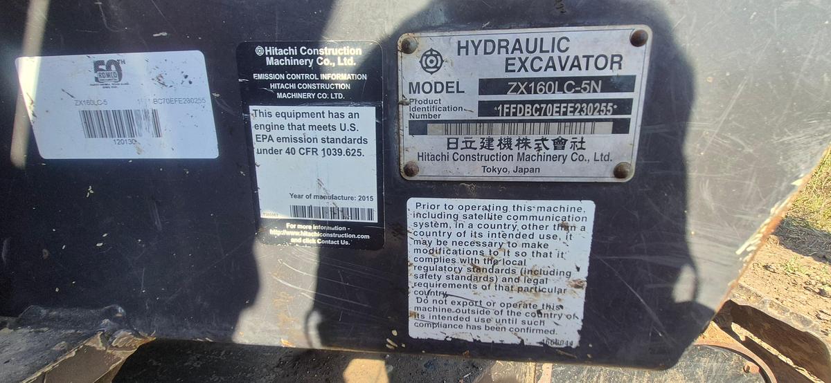 Used 2015 HitachiZaxis 160LC
