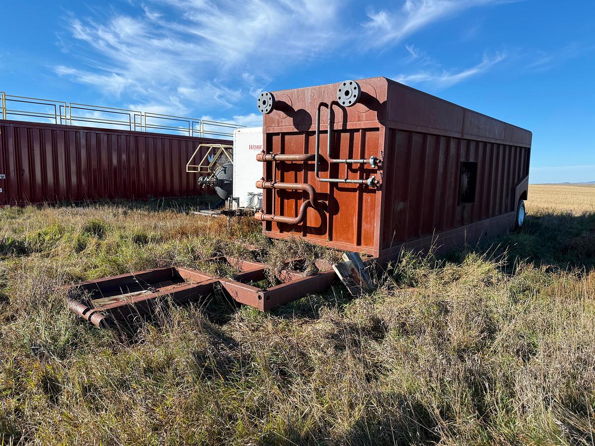 Used 340 BBLS Trailer Mounted Open Top Frac Tank