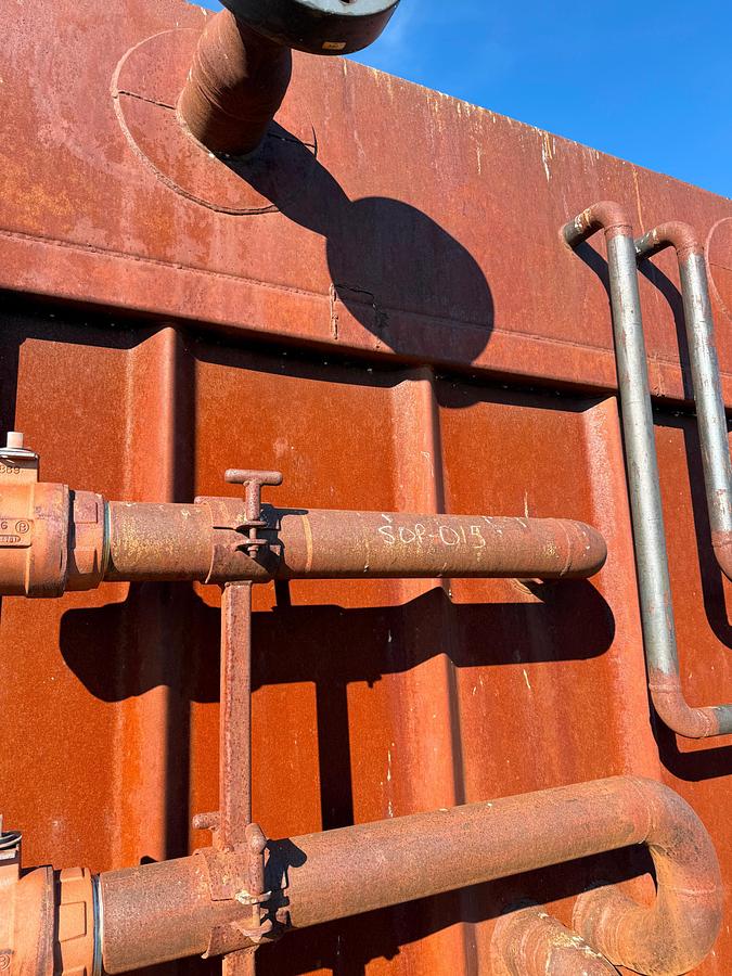 Used 340 BBLS Trailer Mounted Open Top Frac Tank