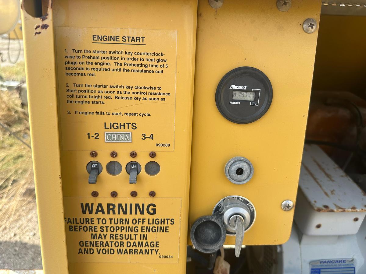 Used Allmand Night-Lite Pro NL 8 8KW Light Plant with CAT Engine