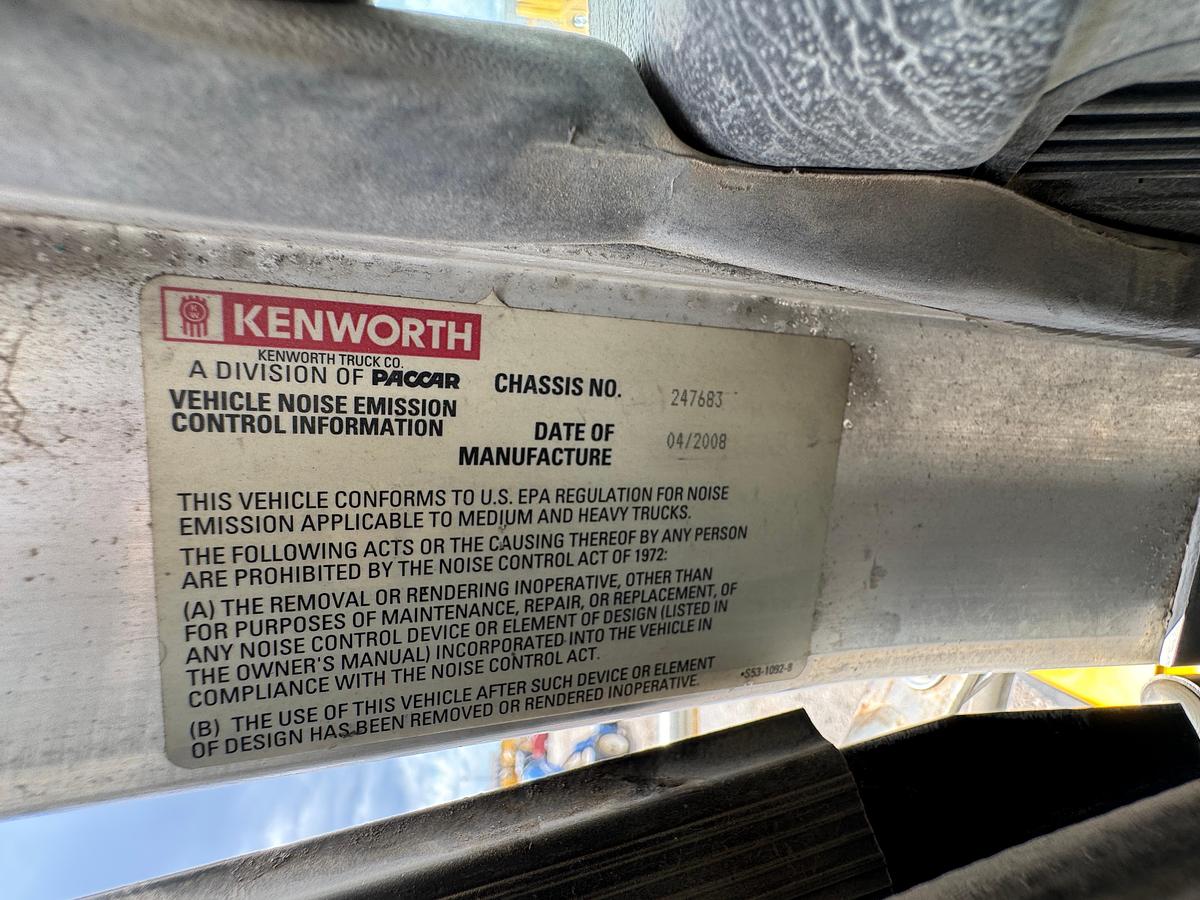 Used 2008 Kenworth T800 Vacuum Truck Cummins ISX-450 Fruitland Pump