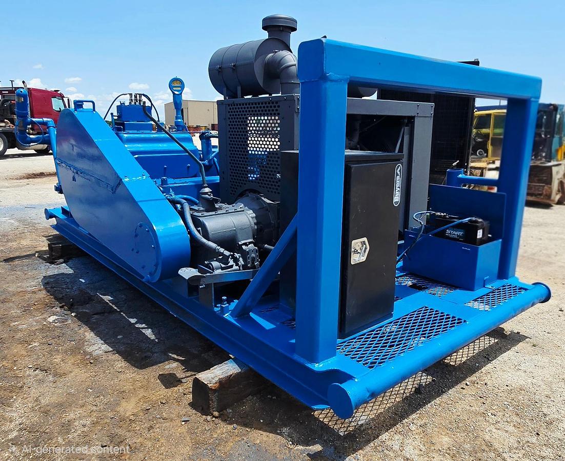 Used SMC T165 Triplex Pump Powered by Cummins 6.7