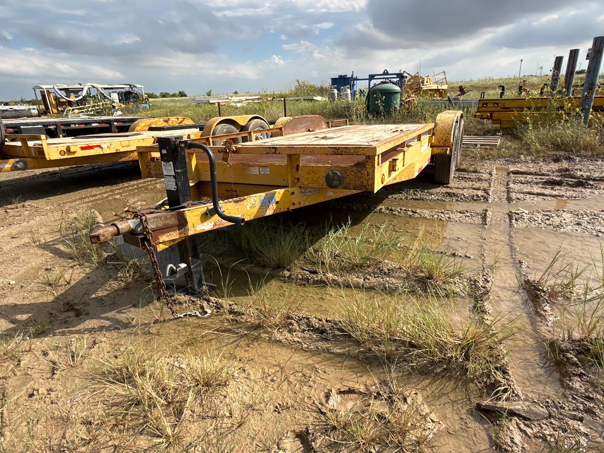 Used 18ft Wooden Deck Flatbed Trailer
