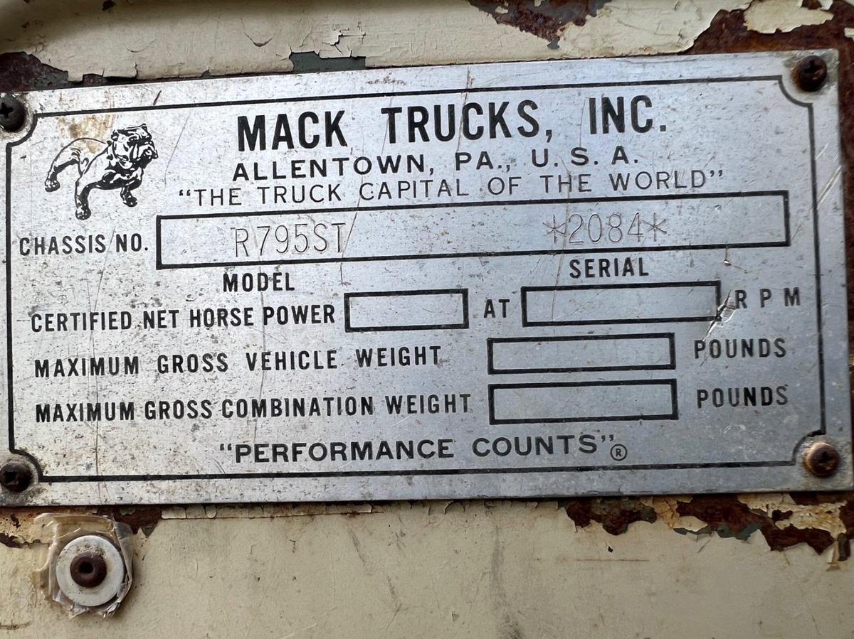 Used 1972 MACK TRUCK R795ST - Showing 36,951 - ONE OF A KIND TRUCK!