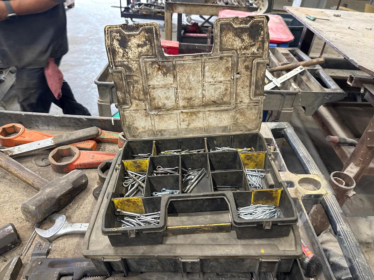 Used Rolling Cart with Hammer, Wrenches and Assorted Tools